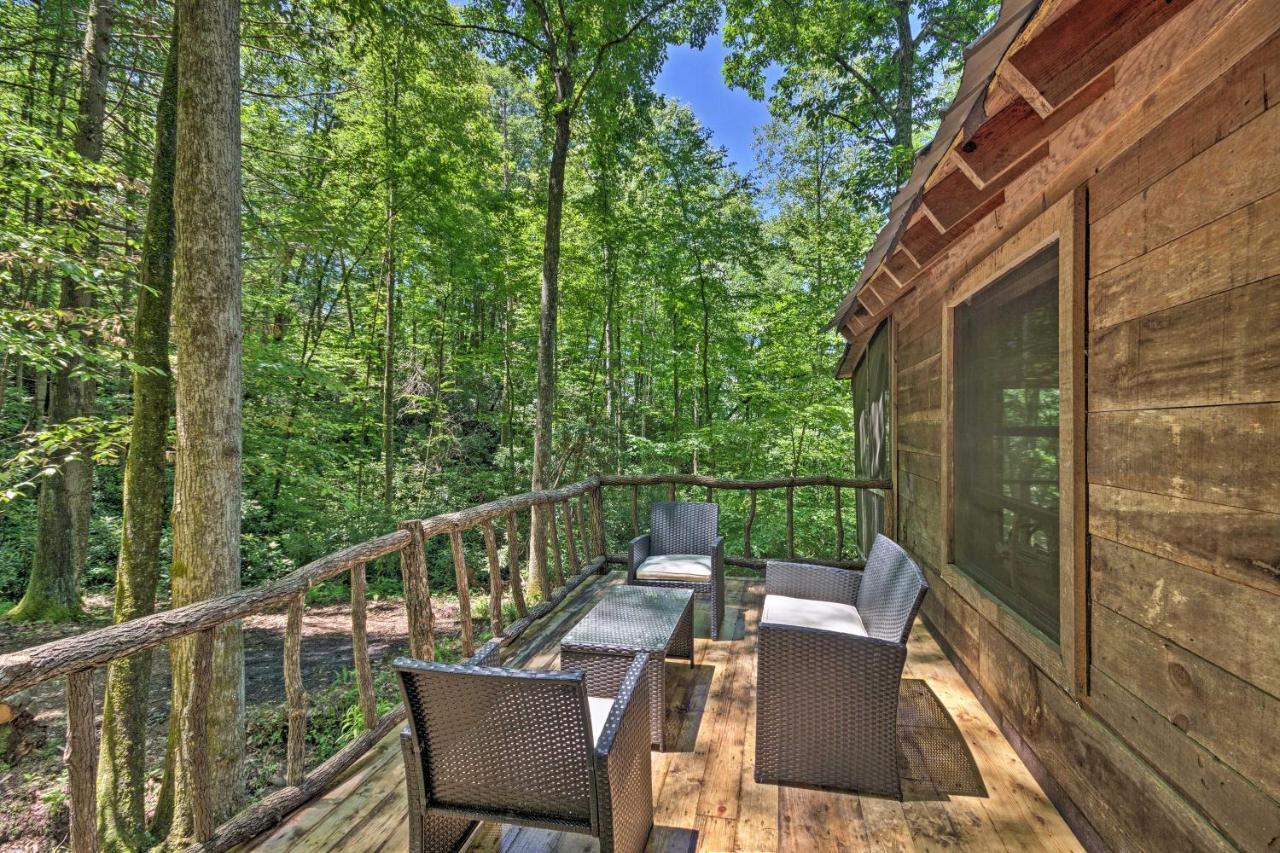 Creekside Cabin With Deck In Pisgah Forest! Barnardsville Luaran gambar