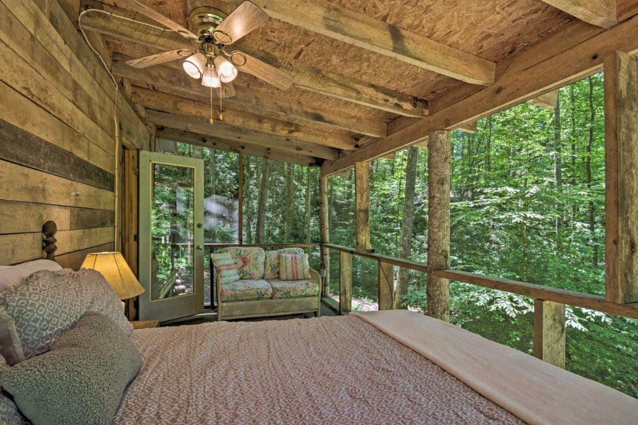 Creekside Cabin With Deck In Pisgah Forest! Barnardsville Luaran gambar