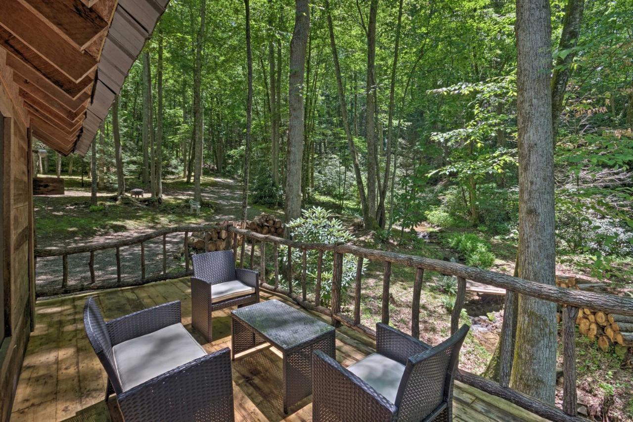 Creekside Cabin With Deck In Pisgah Forest! Barnardsville Luaran gambar